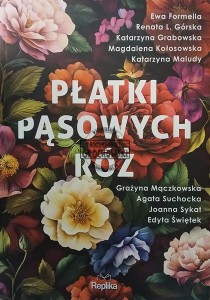 Płatki pąsowych róż