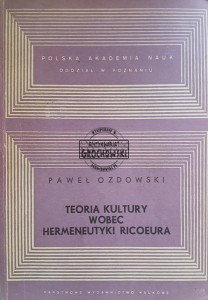 Teoria kultury wobec hermeneutyki Ricoeura