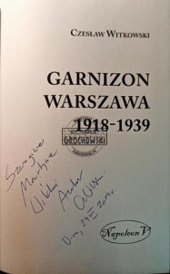 Garnizon Warszawa 1918-1939 (Autograf)