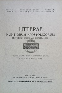 Litterae Nuntiorum Appostolicorum, Historiam Ucrainae Illustrantes 1550-1850 / Listy Nuncjuszy Apostolskich ilustrujące historię Ukrainy 1550-1850, tom 11 ( 1664-1669 )