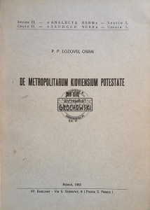 De metropolitarum kiovensium potestate / O potędze metropolitów kijowskich