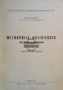 Metropolia haliciensis / Metropolita Galicji