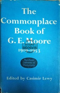 The Commonplace Book of G.E.Moore 1919-1953