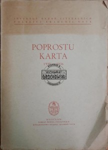Poprostu Karta 1935-1936