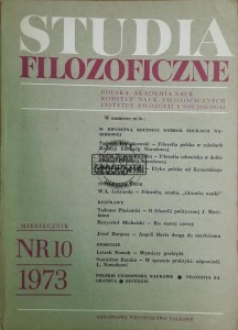Studia Filozoficzne nr 10/1973