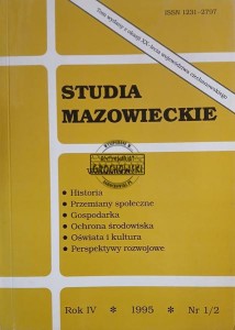 Studia mazowieckie, nr. 1/2, 1995