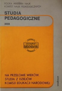 Studia pedagogiczne XXIX