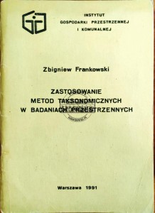 Zastosowanie metod taksonomicznych w badaniach przestrzennych