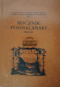 Rocznik podhalański, tom III