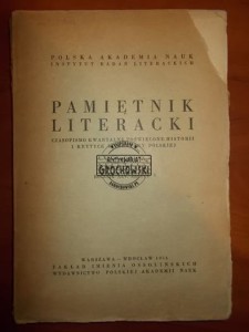 Pamiętnik Literacki, rocznik XLV, zeszyt 3