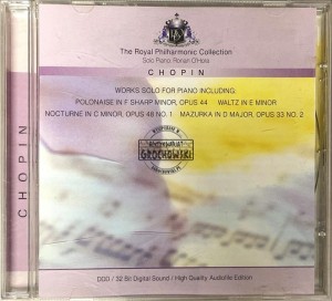 The Royal Philharmonic Orchestra, Ronan O'Hora, Frédéric Chopin – Chopin. Works Solo For Piano Including: Polonaise in F Sharp Minor, Opus 44, Waltz in E Minor, Nocturne in C Minor, Opus 48 No. 1, Mazurka in D Major, Opus 33 No. 2. CD