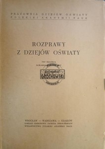 Rozprawy z dziejów oświaty, tom V