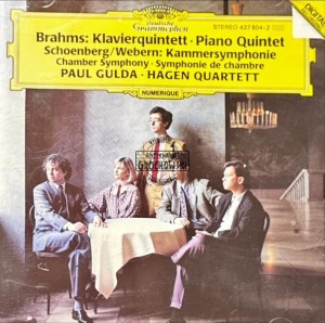 Brahms, Schoenberg / Webern, Paul Gulda, Hagen Quartett – Klavierquintett • Piano Quintet - Kammersymphonie = Chamber Symphony = Symphonie De Chambre CD