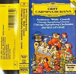 Orff,  Anderson, Weikl, Creech, Chicago Symphony Chorus, Chicago Symphony Orchestra, James Levine – Carmina Burana Kaseta
