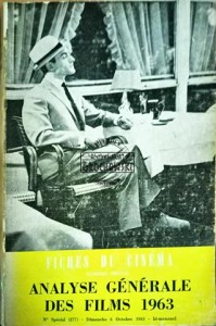 Fiches du cinéma numéro spécial. Analyse générale des films 1963