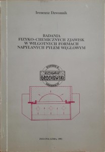 Badania fizyko-chemicznych zjawisk w wilgotnych formach napylanych pyłem węglowym