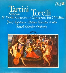 Tartini / Torelli - Jozef Kopelman, Bohdan Warchal, Slovak Chamber Orchestra – Sinfonia & Violin Concerto / Concertos For 2 Violins LP