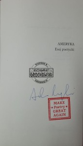 Ameryka. Esej poetycki (autograf)