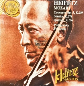 Heifetz - Mozart - Piatigorsky, Primrose – Concerto No.5, Sonata K.378, Quintet K.516 CD