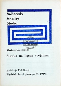 Stawka na lepszy socjalizm