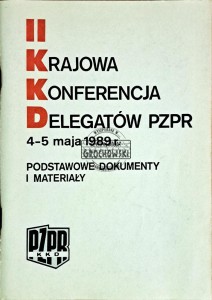 II Krajowa konferencja delegatów PZPR 4-5 maja 1988 r.
