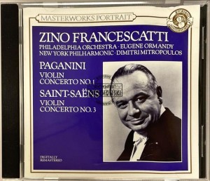 Paganini, Saint-Saëns / Zino Francescatti, Eugene Ormandy, Dimitri Mitropoulos – Violin Concerto No.1 / Violin Concerto No.3 CD
