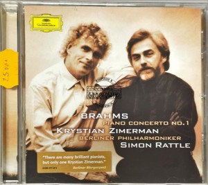 Brahms - Krystian Zimerman, Berliner Philharmoniker, Simon Rattle – Piano Concerto No. 1 CD