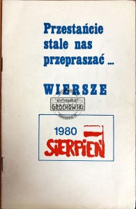 Przestańcie stale nas przepraszać...