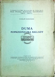 Duma. Poprzedniczka Ballady