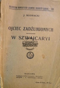 Ojciec zadżumionych / W Szwajcaryi