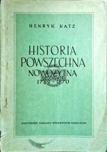 Historia powszechna nowożytna 1789-1870