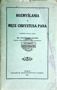 Rozmyślania o męce Chrystusa Pana