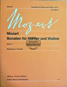 Sonaten fur Klavier und Violine. Band 1
