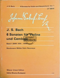 6 Sonaten fur Violine und Cembalo. Band 1