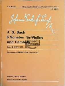 6 Sonaten fur Violine und Cembalo. Band 2