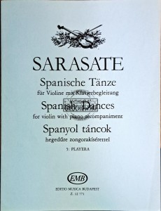 Sarasate. Spanish Dances for violin with piano accompaniament