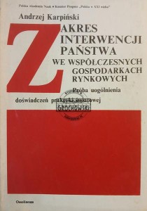 Zakres interwencji państwa we współczesnych gospodarkach rynkowych