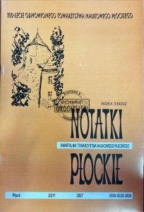 Notatki płockie 2/211 2007