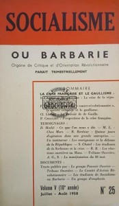 Socialisme ou barbarie