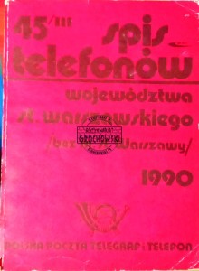 Spis telefonów województwa st. warszawskiego (bez m. st. Warszawy)