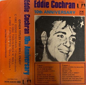 Eddie Cochran – The Very Best Of Eddie Cochran Kaseta