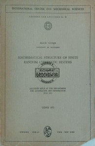 Mathematical Structure of Finite Random Cybernetics Systems