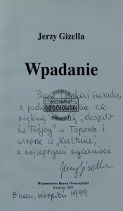 Wpadanie (autograf)