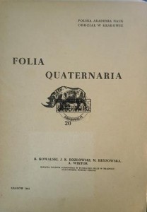 Folia Quaternaria 20