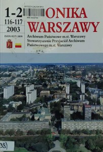 Kronika Warszawy (1-2/116-117) 2003