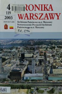 Kronika Warszawy (4/119) 2003