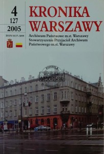 Kronika Warszawy (4/127) 2005
