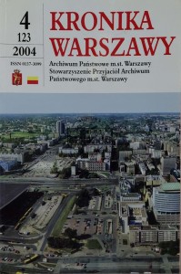 Kronika Warszawy (4/123) 2004