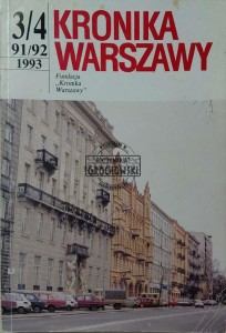 Kronika Warszawy (3-4/91-92) 1993