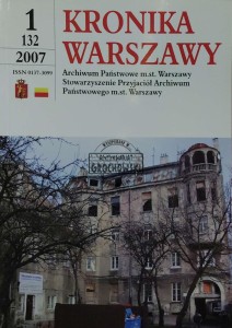 Kronika Warszawy (1/132) 2007